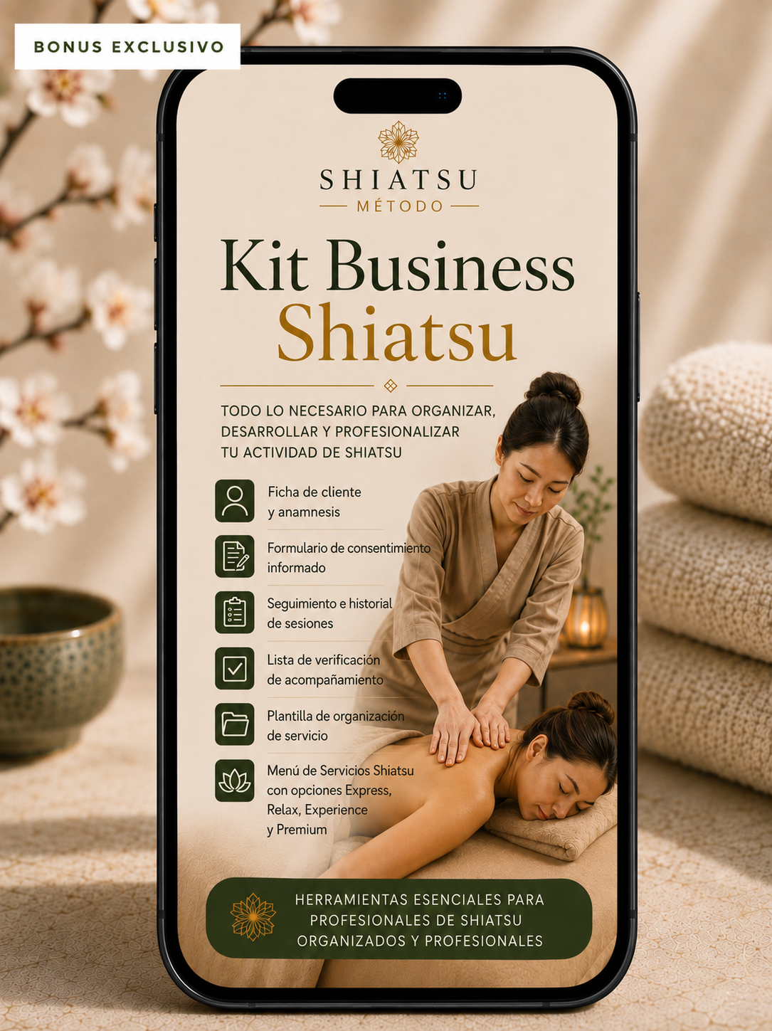 Bono Exclusivo — Shiatsu Business Kit